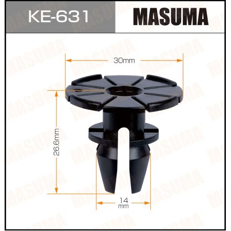 Retainer clip Masuma plastic, KE-631