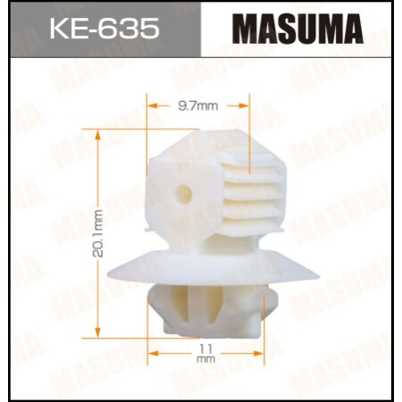 Retainer clip Masuma plastic, KE-635