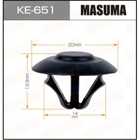 Retainer clip Masuma plastic, KE-651