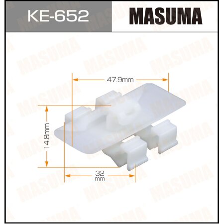 Retainer clip Masuma plastic, KE-652