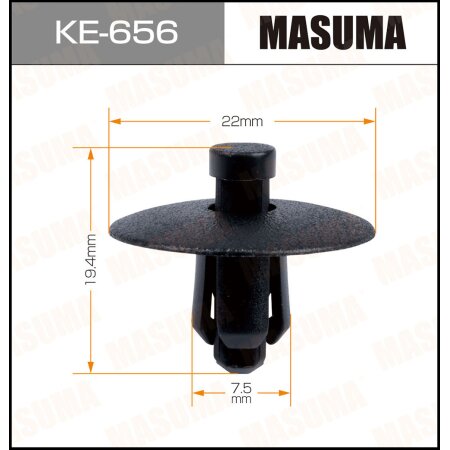 Retainer clip Masuma plastic, KE-656