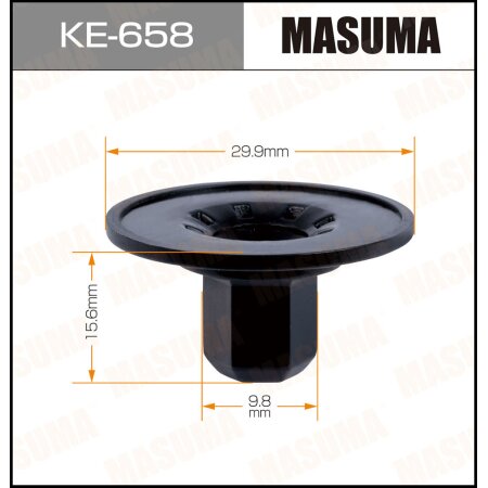 Retainer clip Masuma plastic, KE-658