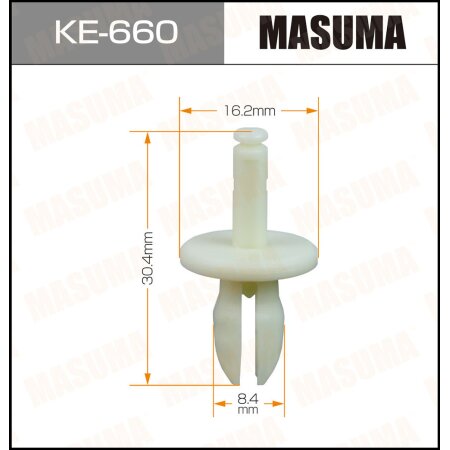 Retainer clip Masuma plastic, KE-660