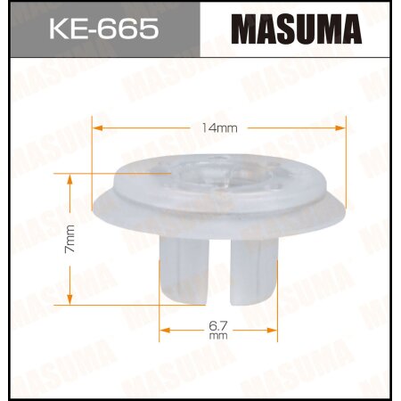 Retainer clip Masuma plastic, KE-665