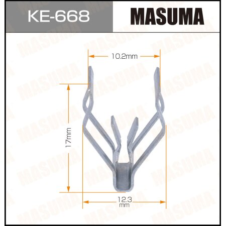 Retainer clip Masuma plastic, KE-668