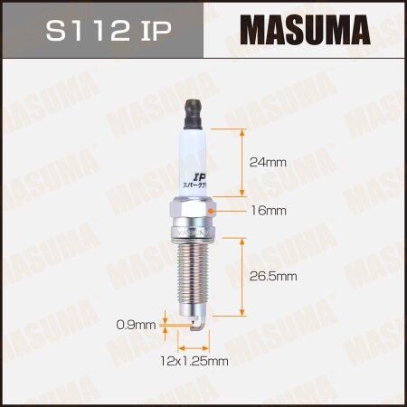 Spark plug Masuma iridium+platinum ILZKR7A, S112IP