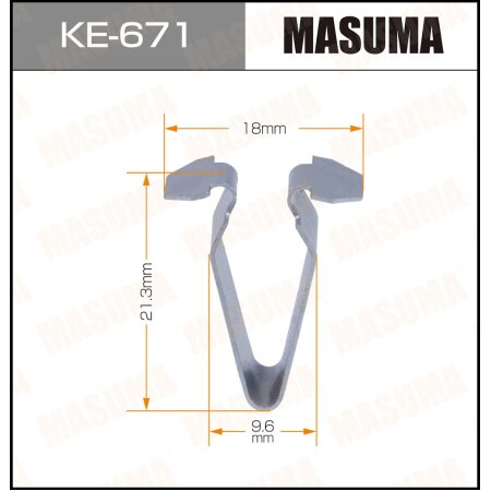 Retainer clip Masuma plastic, KE-671