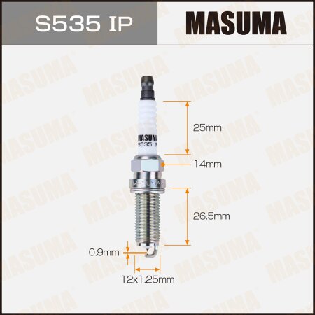 Spark plug Masuma iridium+platinum DILKAR8J9G, S535IP