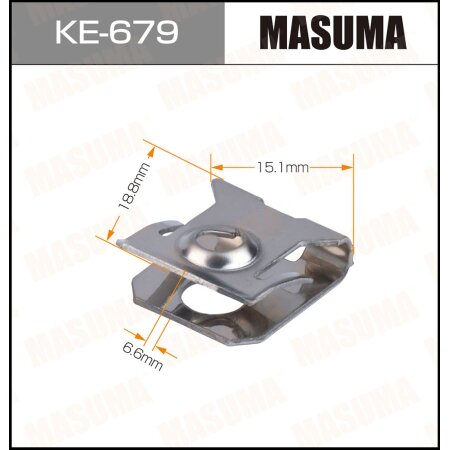 Retainer clip Masuma plastic, KE-679