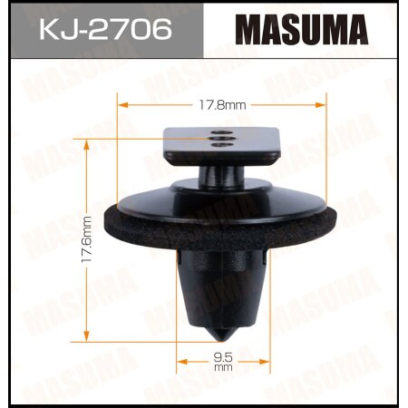 Retainer clip Masuma plastic, KJ-2706