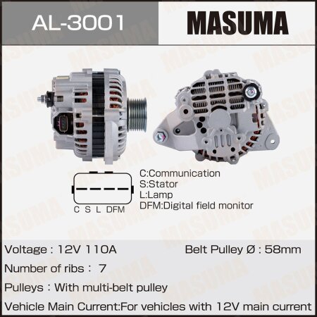 Alternator, AL-3001