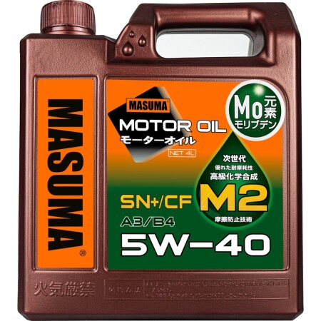 Engine oil MASUMA 5W40 M2 SN+/CF/A3B4 universal, synthetic 4L, M-2005E