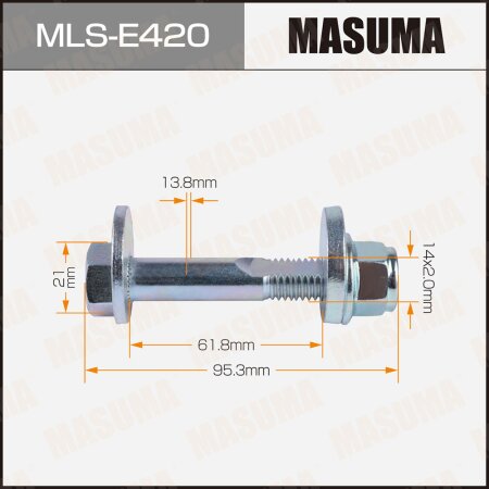 Camber adjustment bolt Masuma, MLS-E420