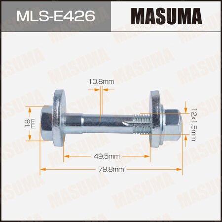 Camber adjustment bolt Masuma, MLS-E426