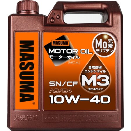 Engine oil MASUMA 10W40 M3 SN/CF/A3B4 universal, semi-synthetics 4L, M-3015E