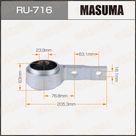 Silent block suspension bush Masuma, RU-716