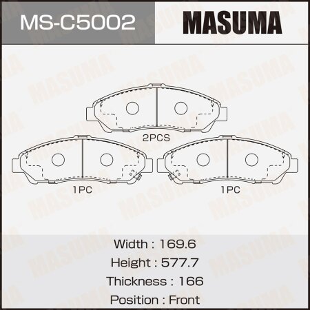 Brake pads Masuma, MS-C5002