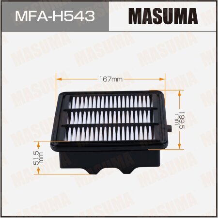 Air filter Masuma, MFA-H543