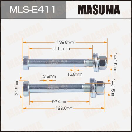 Camber adjustment bolt Masuma set 2pcs, MLS-E411