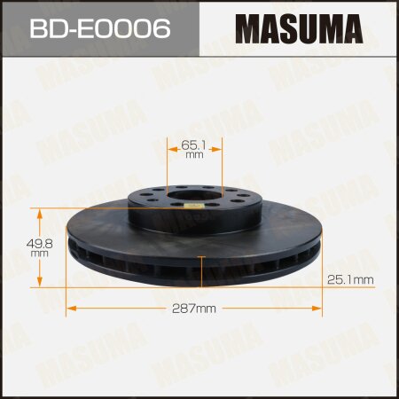 Brake disk Masuma, BD-E0006