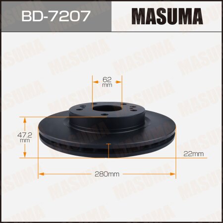 Brake disk Masuma, BD-7207