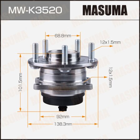 Wheel hub assembly Masuma, MW-K3520