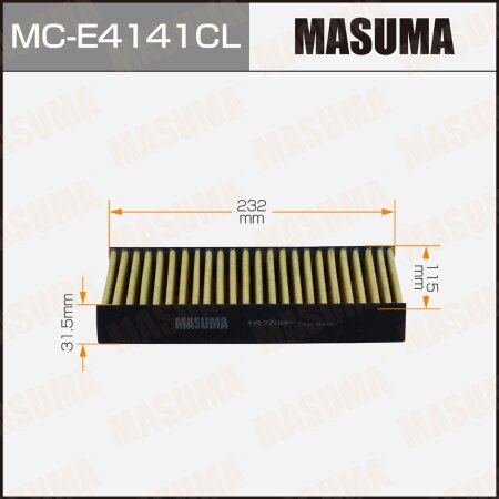 Cabin air filter Masuma charcoal, MC-E4141CL