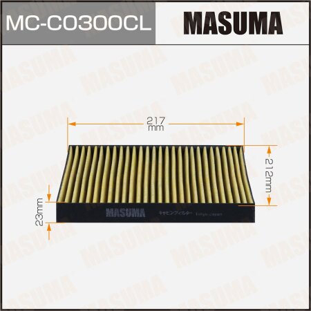 Cabin air filter Masuma charcoal, MC-C0300CL