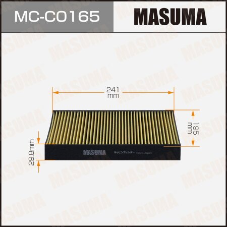 Cabin air filter Masuma, MC-C0165