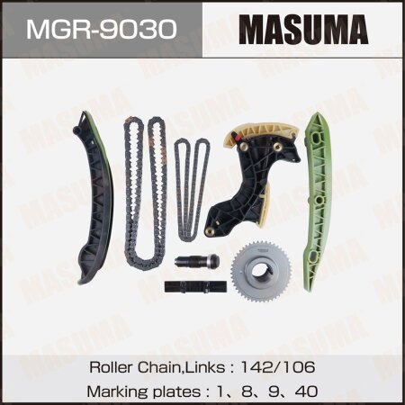 Timing chain kit Masuma, M271.820, M271.860, M271.861, MGR-9030