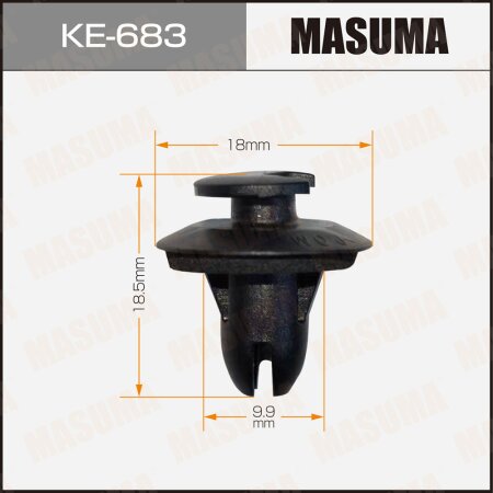 Retainer clip Masuma plastic, KE-683