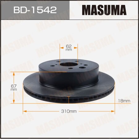 Brake disk Masuma, BD-1542