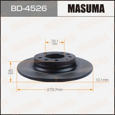 Brake disk Masuma, BD-4526