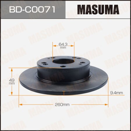 Brake disk Masuma, BD-C0071