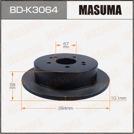 Brake disk Masuma, BD-K3064