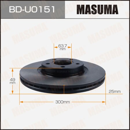 Brake disk Masuma, BD-U0151