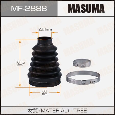 CV Joint boot Masuma (rubber), MF-2888