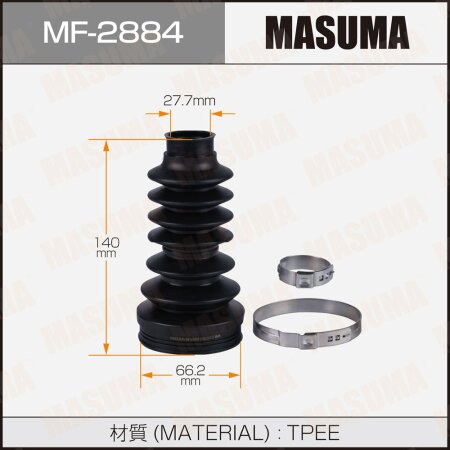 CV Joint boot Masuma (rubber), MF-2884