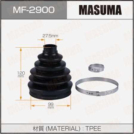 CV Joint boot Masuma (rubber), MF-2900