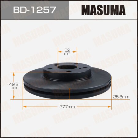 Brake disk Masuma, BD-1257