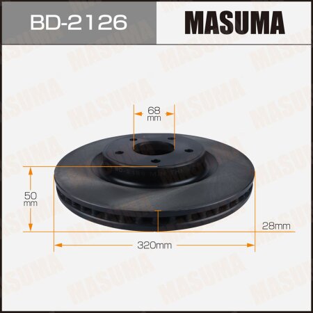 Brake disk Masuma, BD-2126