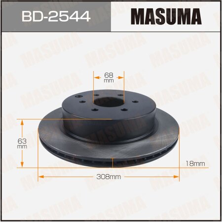 Brake disk Masuma, BD-2544