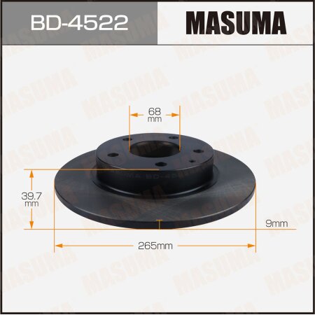 Brake disk Masuma, BD-4522