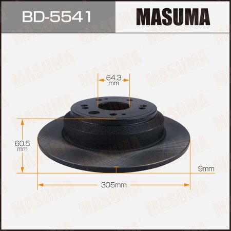 Brake disk Masuma, BD-5541