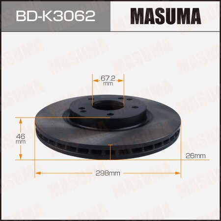 Brake disk Masuma, BD-K3062