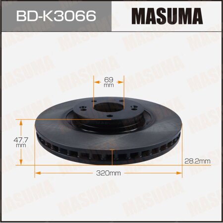 Brake disk Masuma, BD-K3066