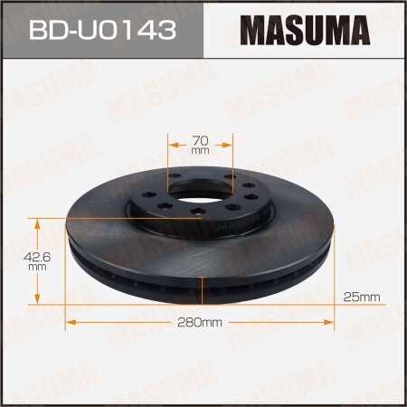 Brake disk Masuma, BD-U0143