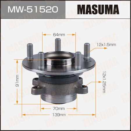 Wheel hub assembly Masuma, MW-51520