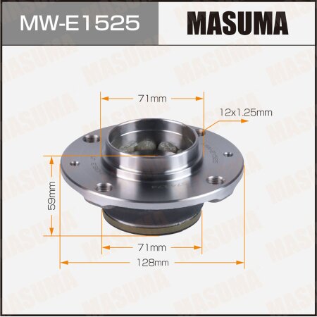 Wheel hub assembly Masuma, MW-E1525