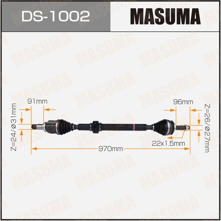 Drive shaft Masuma, DS-1002